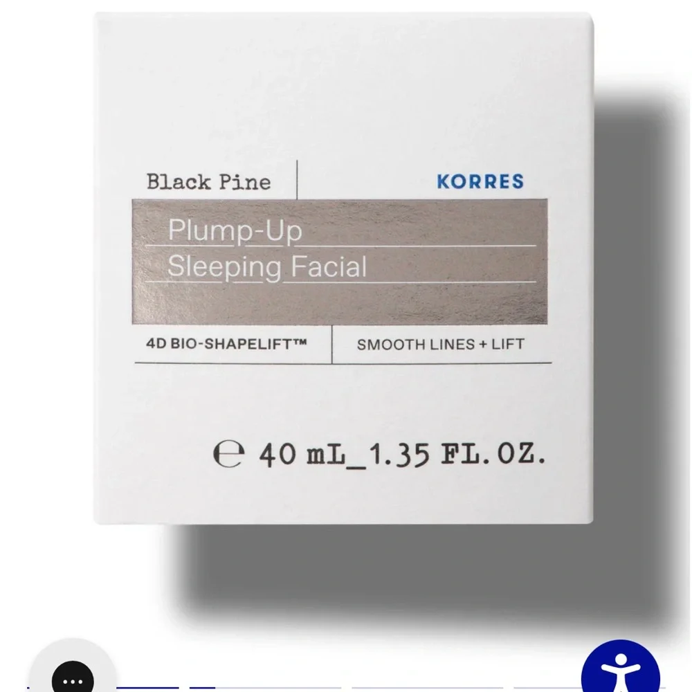 Korres Black Pine Plump-Up Sleeping Facial Mask New in box
